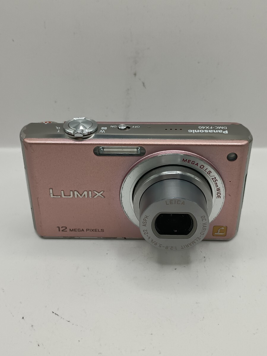 8000 【動作確認済み】1円スタート Panasonic LUMIX DMC-FX40 ピンク コンパクトデジタルカメラ
