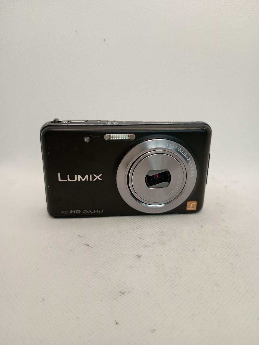 7943【通電確認済み・ジャンク品】1円スタート Panasonic LUMIX DMC-FX80 ブラック ルミックス コンパクトデジタルカメラ デジカメ