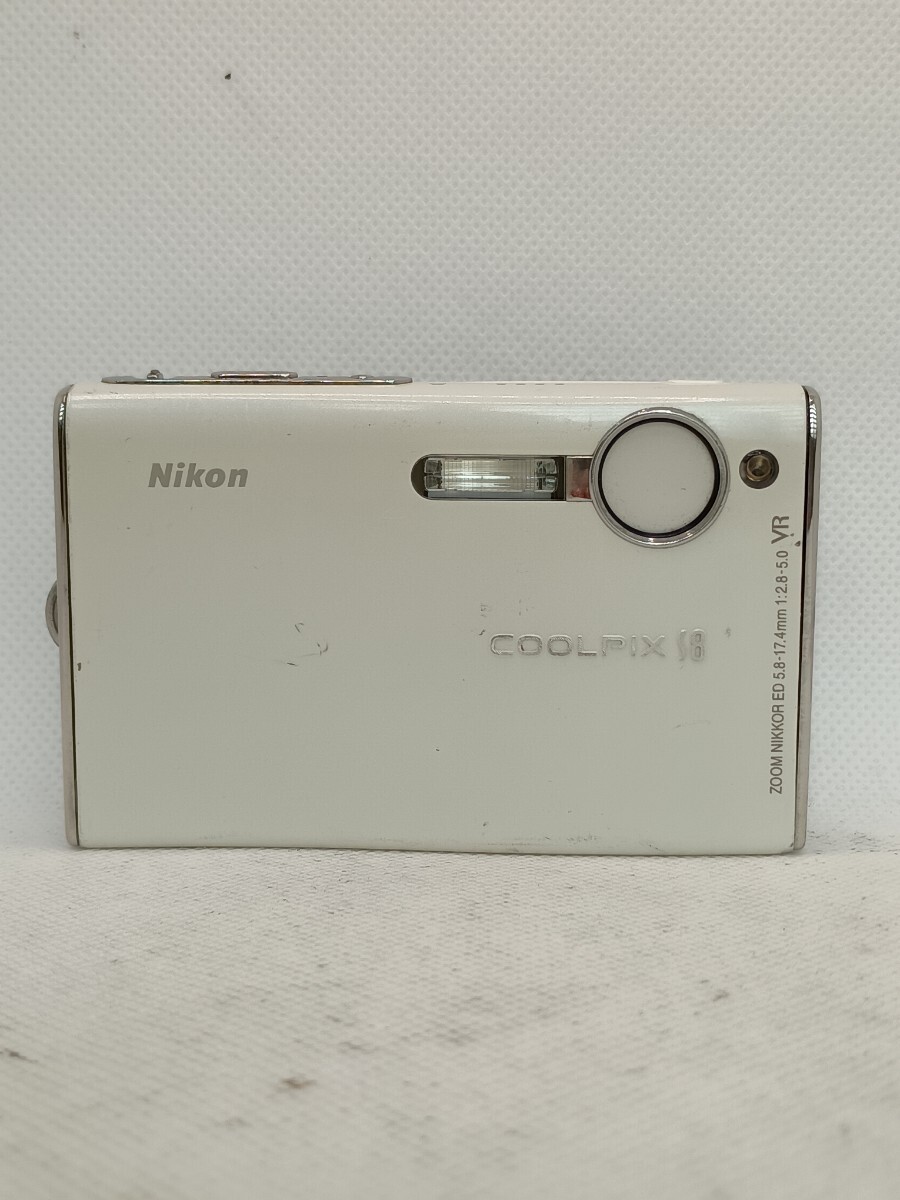 7967【通電のみ確認済み】1円スタート Nikon COOLPIX S8 コンパクトデジタルカメラ ホワイト