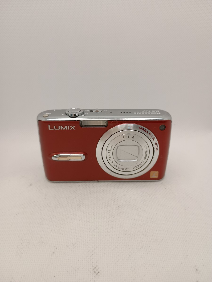 7991【動作確認済み】1円スタート Panasonic LUMIX DMC-FX07 レッド パナソニック コンパクトデジタルカメラ デジカメ ルミックス