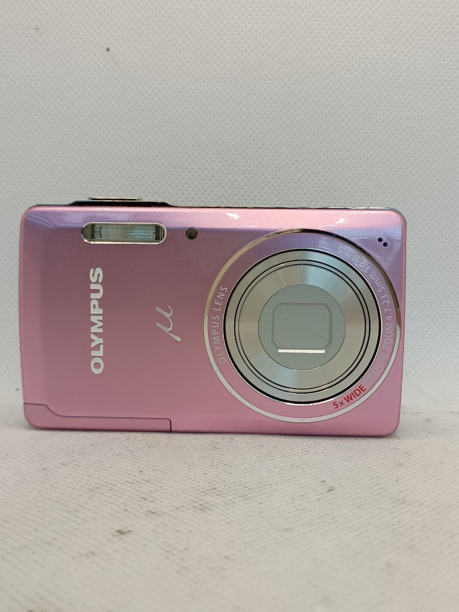 8012 【動作確認済み・ジャンク品】1円スタート OLYMPUS μ-5010 コンパクトデジタルカメラ ピンク