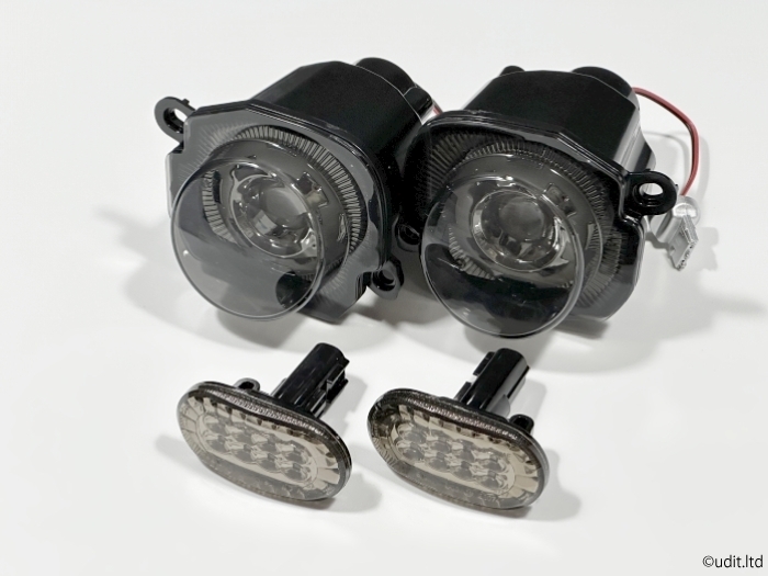 配線加工不要 ジムニー JB64JB74JC74専用 フロント LEDウインカー・LEDサイドマーカー スモークレンズ