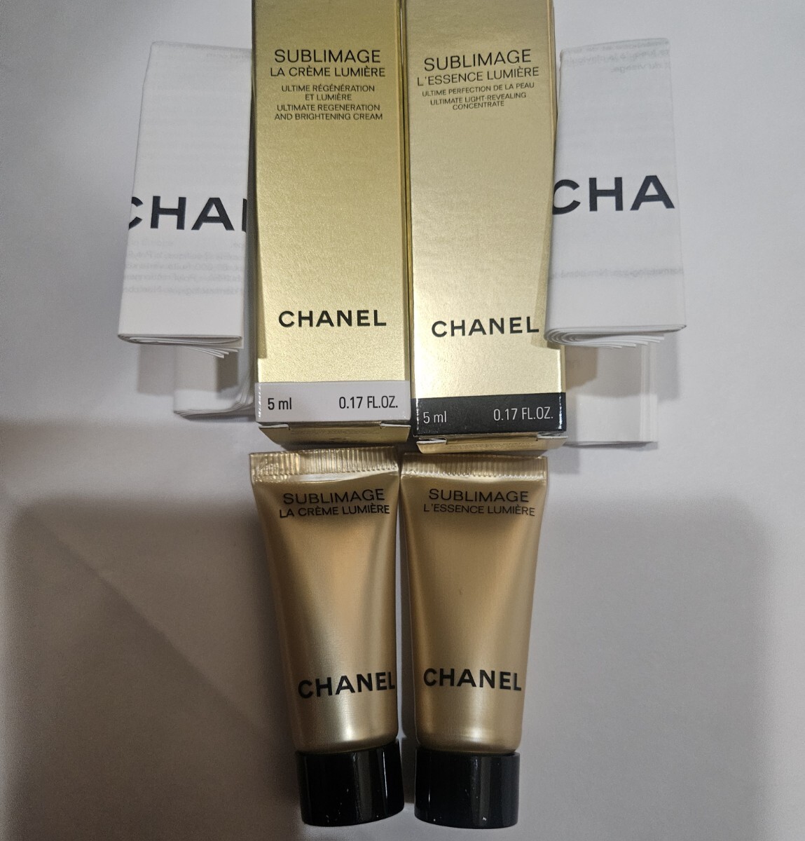 CHANEL シャネル サブリマージュ ラ クレーム ルミエール & レサンス ルミエール サンプル　CoCo