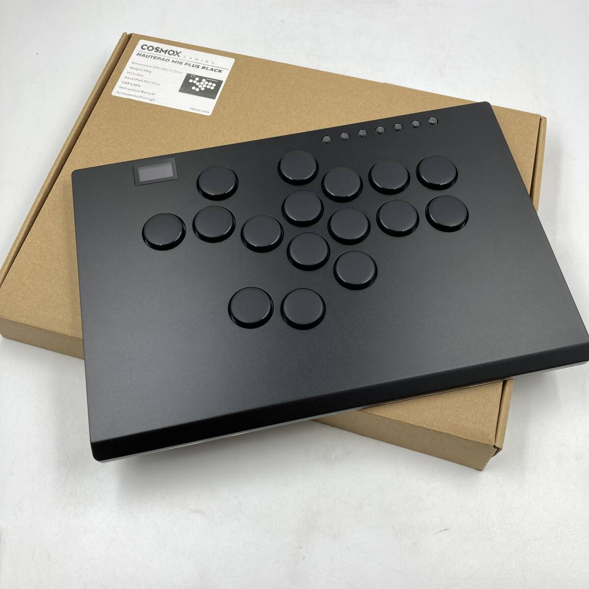 【通電確認済】COSMOX レバーレス アーケードスティック ゲームコントローラー M16 PLUS/Y42559-M1