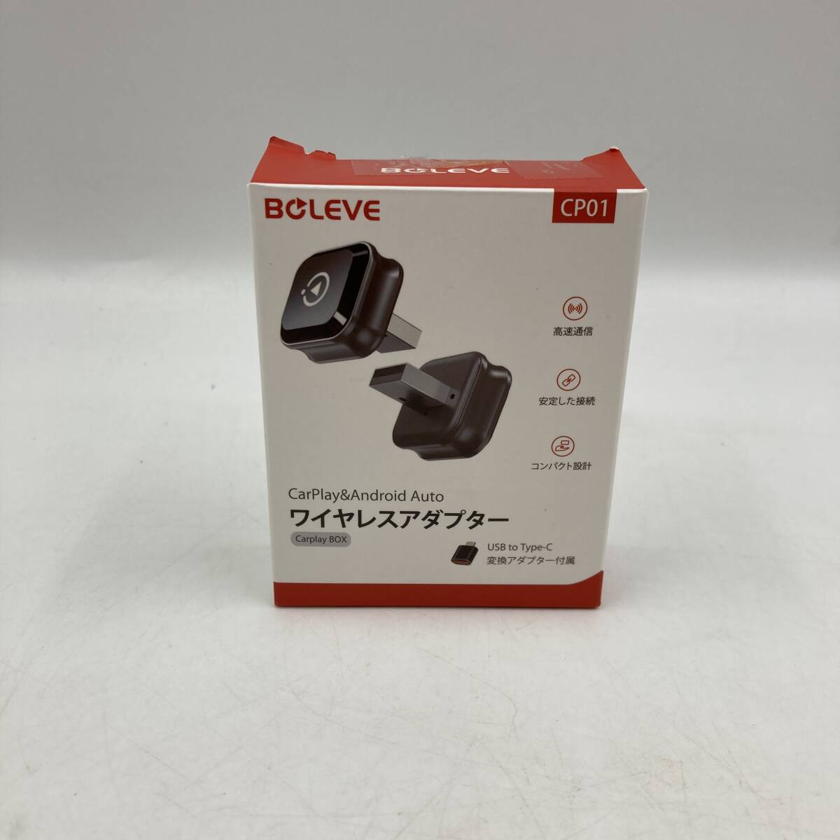 【未検品】Boleve MINI ワイヤレスCarPlay/Android/Y42853-E2