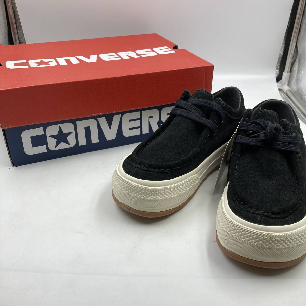 【タグ付き】Converse ユニセックス 厚底 AS (R) BOARDERSTAR MOCCASIN OXスニーカー スニーカー 24.5cm/Y42897-J3
