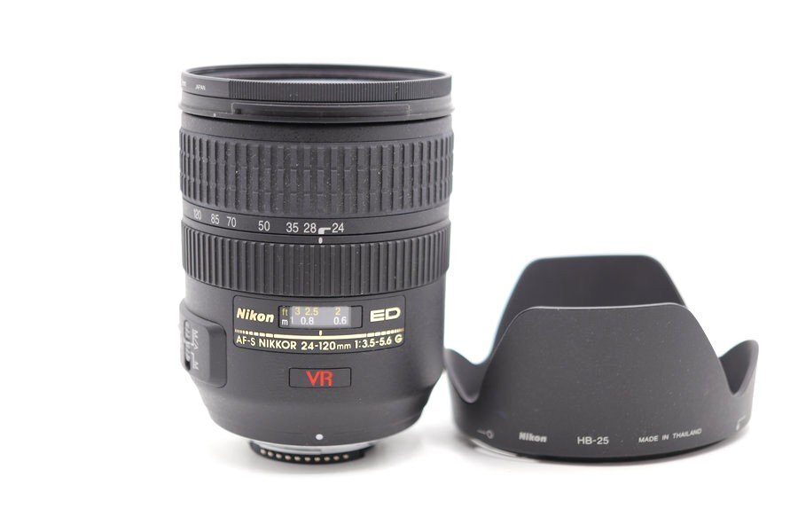 Nikon　ニコン　AF-S　NIKKOR　24-120mm　1：3.5-5.6　G　VR　ED　レンズ　一眼レフ　オートフォーカス