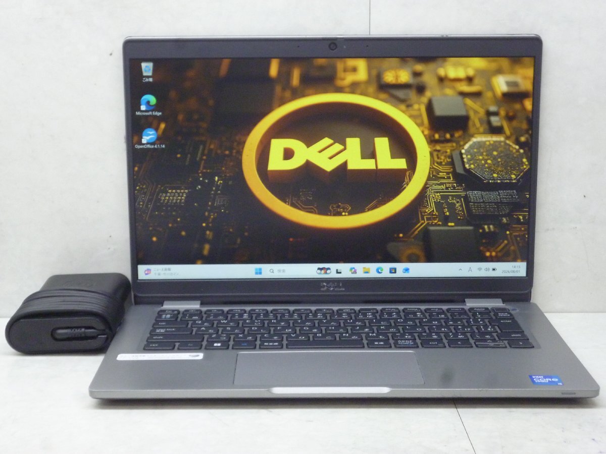 ☆1円☆第11世代☆DELL☆LATITUDE5320☆Core i5 2.60GHz/8GB/SSD256GB/高解像度1920x1080/無線/Bluetooth/カメラ/Office/Win11☆