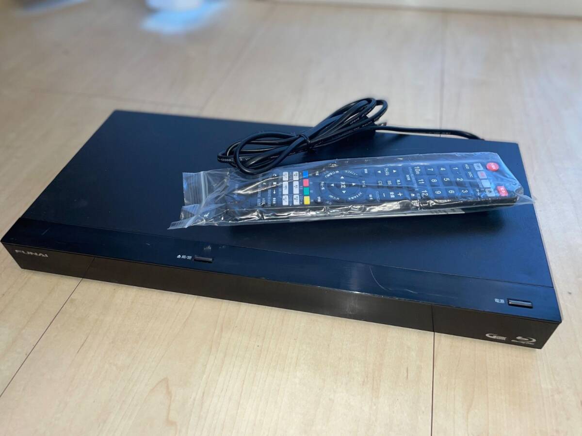 FUNAI フナイ FBR-HW510 HDD/BDレコーダー 500GB 2番組同時録画 3D対応 新品リモコン付 美品 即日発送 _343