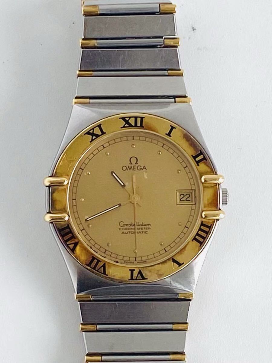 Omega オメガ Constellation double eagle chronometer ダブル イーグル men’s メンズ cal.1109 AT 368.1075 18KYG 腕時計 35mm 稼働中