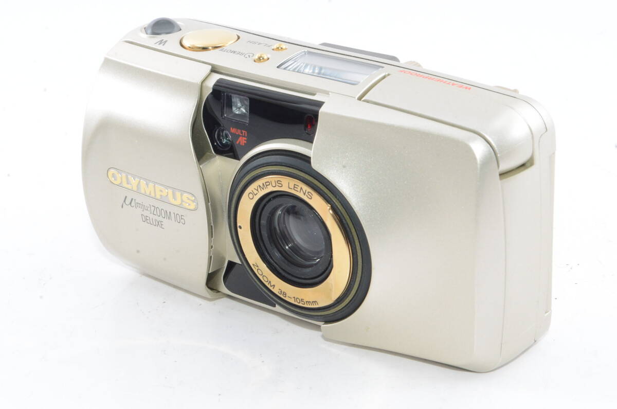 【外観特上級】 OLYMPUS μ ZOOM 105 DELUXE コンパクトフィルムカメラ　#m12139