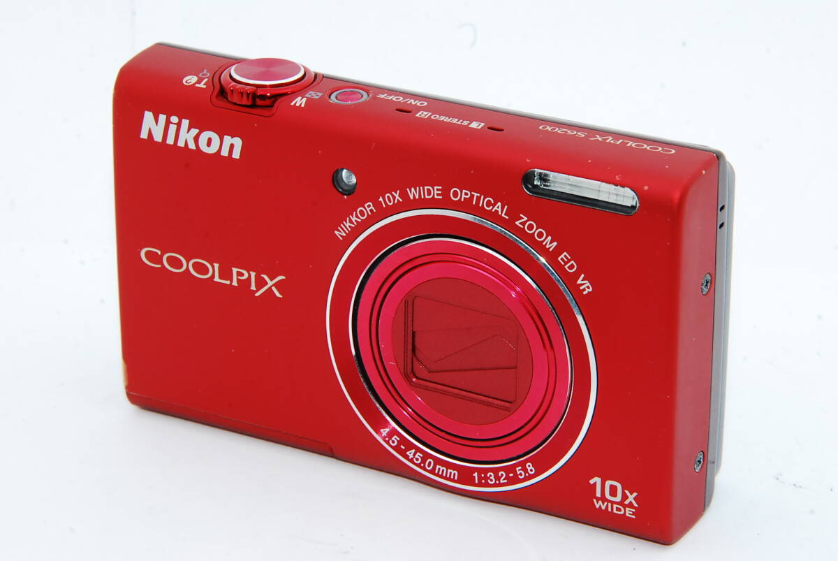 【外観並級】Nikon ニコン COOLPIX S6200 レッド　#v2884