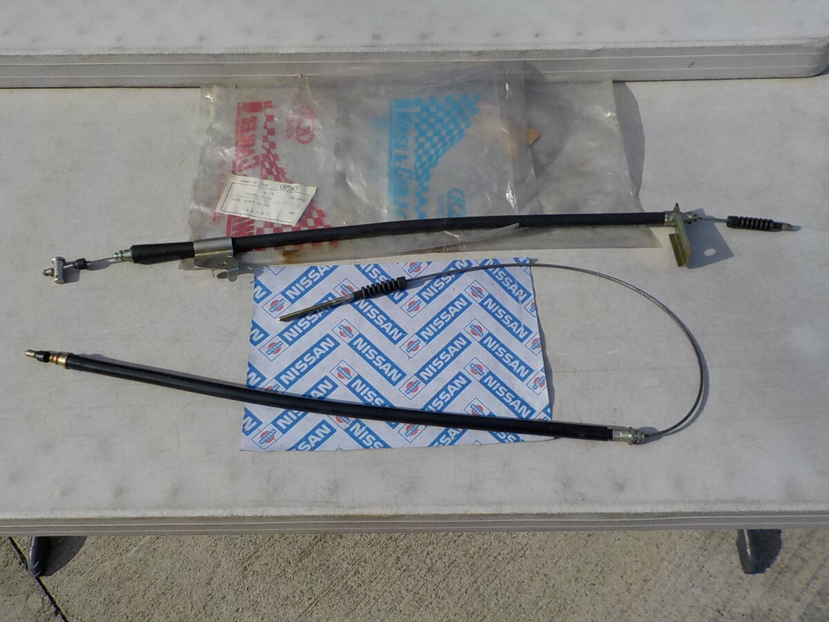 ニッサン スカイライン KHGC210 リア ブレーキケーブル 左右 新品 当時物 HGC210 211 ジャパン ローレル HC230 DATSUN 240L 240K Skyline