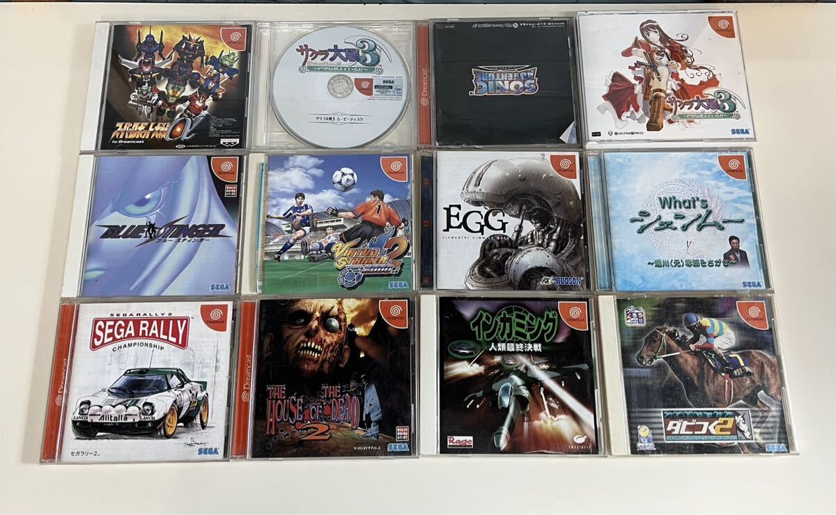 ドリームキャスト ソフト ゲームソフト　計12個まとめ　動作未確認　中古現状品　(60s)