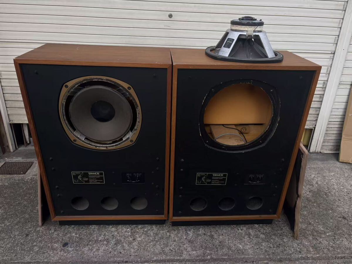 TANNOY ARDEN スピーカー音出しOK，その他動作未確認　1個サイズ約100x66x37cm，中古現状品　ジャンク　送料要相談　引取OK