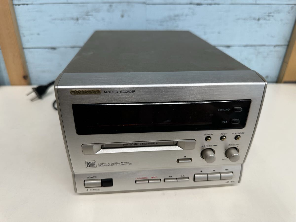 ONKYO MINIDISC RECORDER MDデッキ MD-185Ⅱ再生OK その他動作未確認　本体のみ　付属品なし　中古現状品(100s)