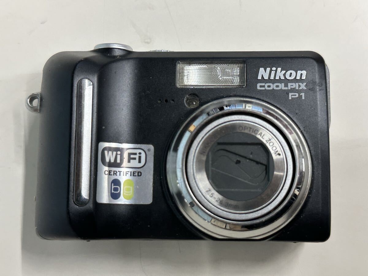 Nikon COOLPIX P1 通電OK 動作不可　本体のみ　中古現状ジャンク品(60s)
