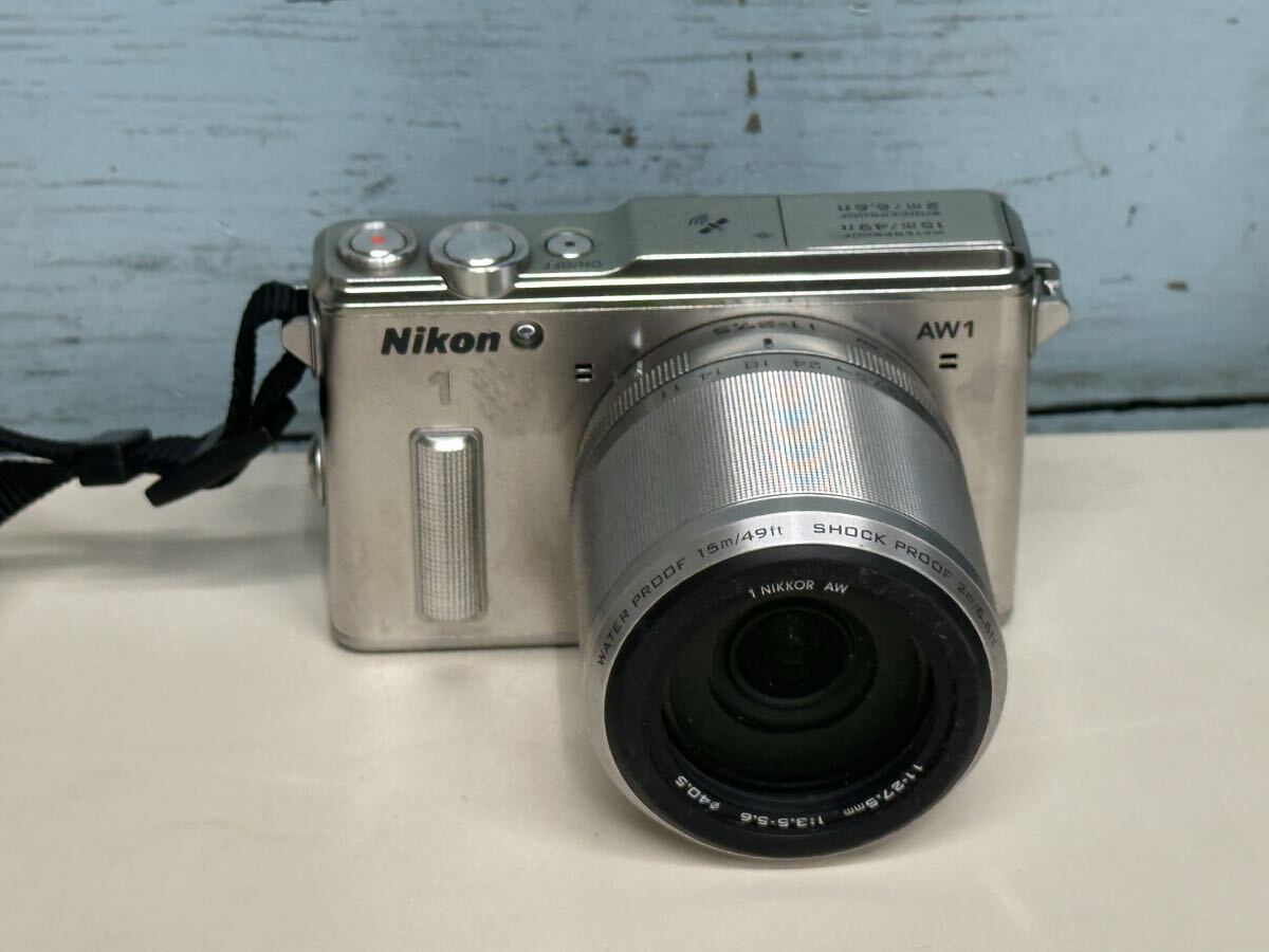 Nikon 1 AW1 ズームレンズ　動作未確認　バッテリーなし　キズ汚れあり　中古現状品(60s)N-1
