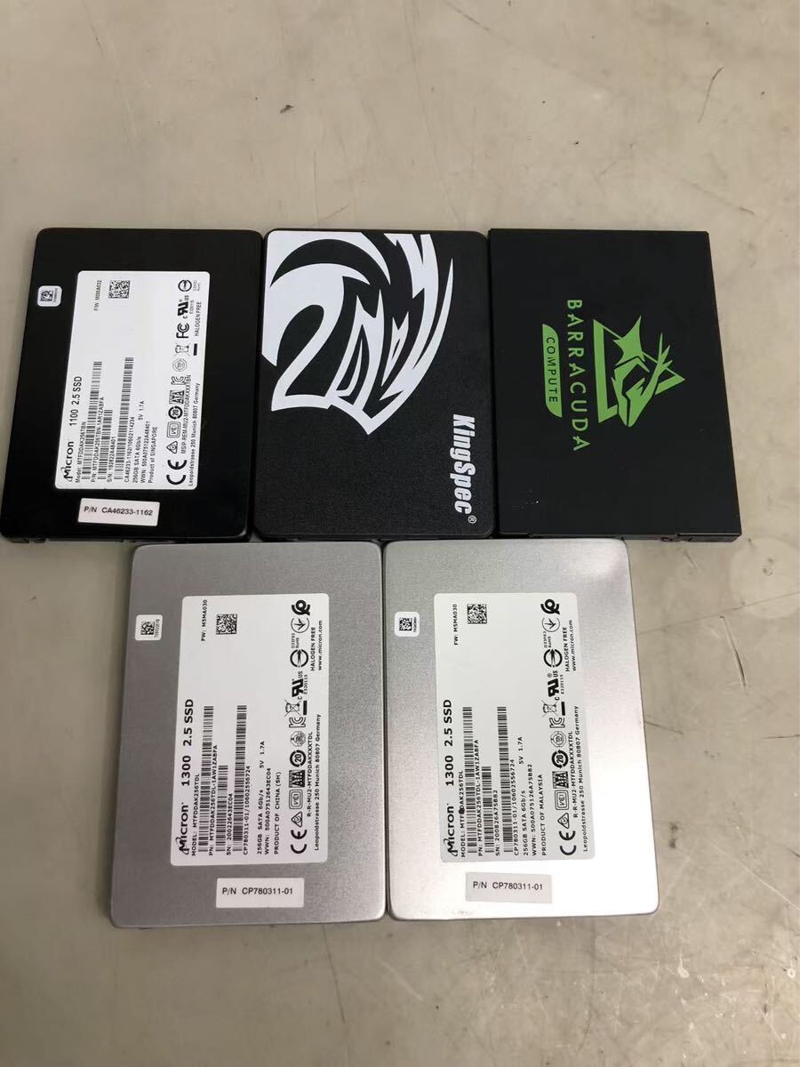 Seagate、Micron など　256GB SSD 2.5インチ　動作ok 中古現状品（60s）R