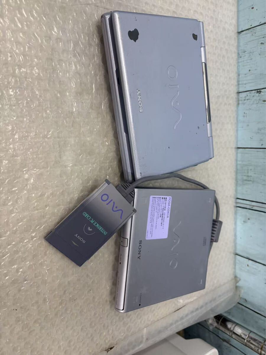 SONY PCG-1A1N、PCGA-CD51，OS起動OK，その他動作未確認　アダプターなし　キズ汚れあり　中古現状品　ジャンク（80s）A