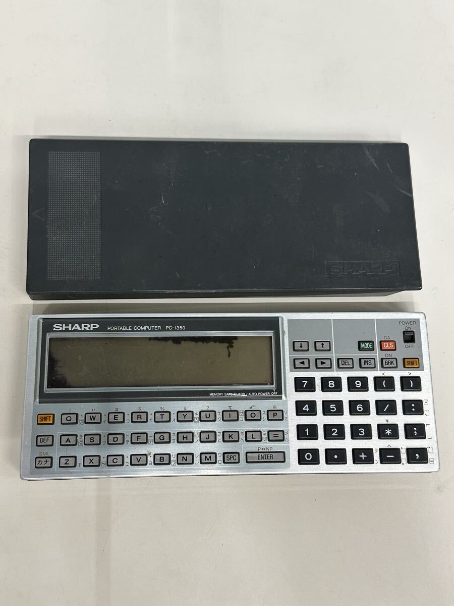 SHARP ポケットコンピュータ　PC-1350 動作未確認　液晶不良　付属品なし　中古現状品(60s)