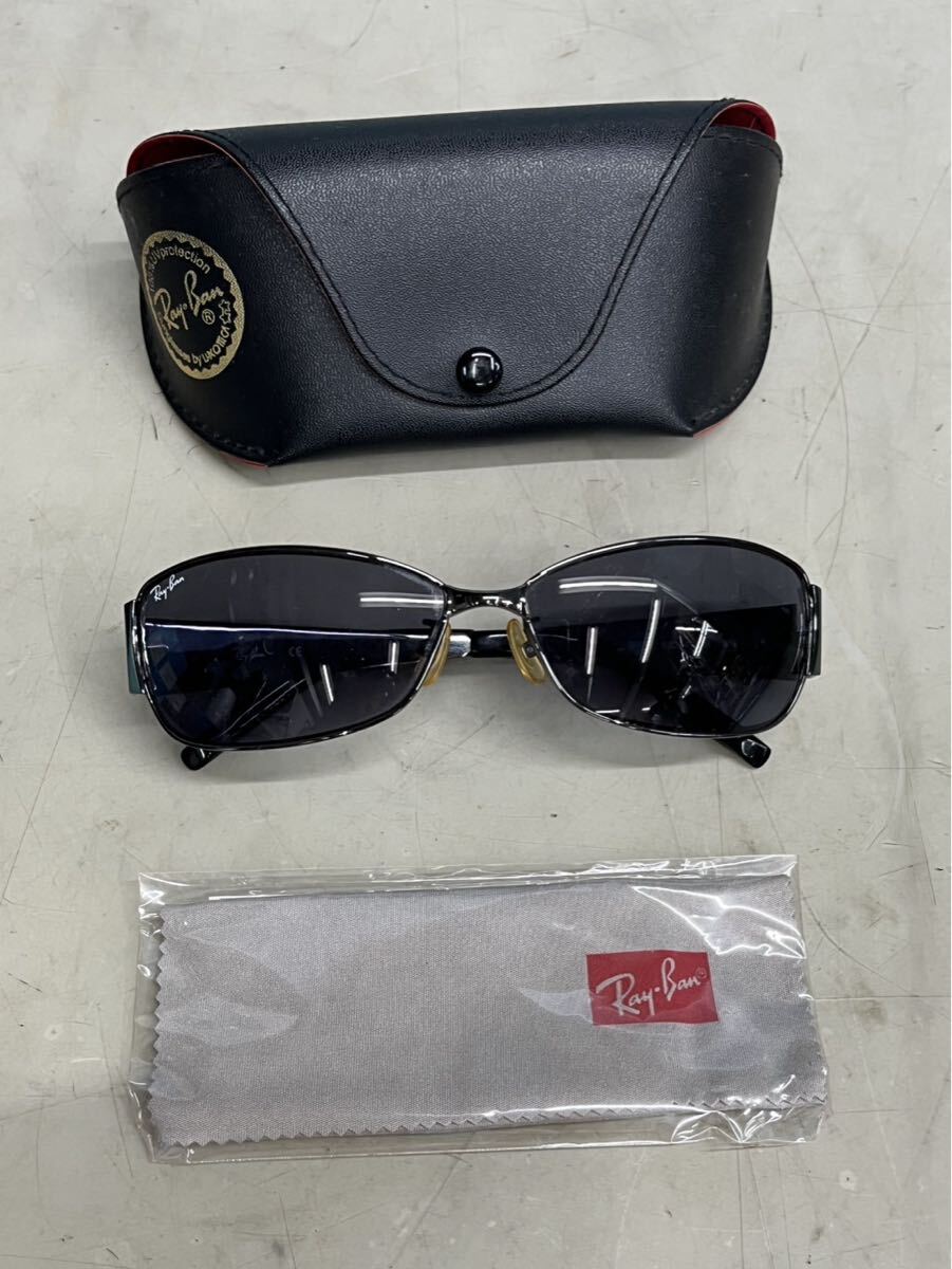 美品　Ray-Ban レイバン サングラス ケース付　レンズ度数なし　状態良好　中古現状品　(60s) Z
