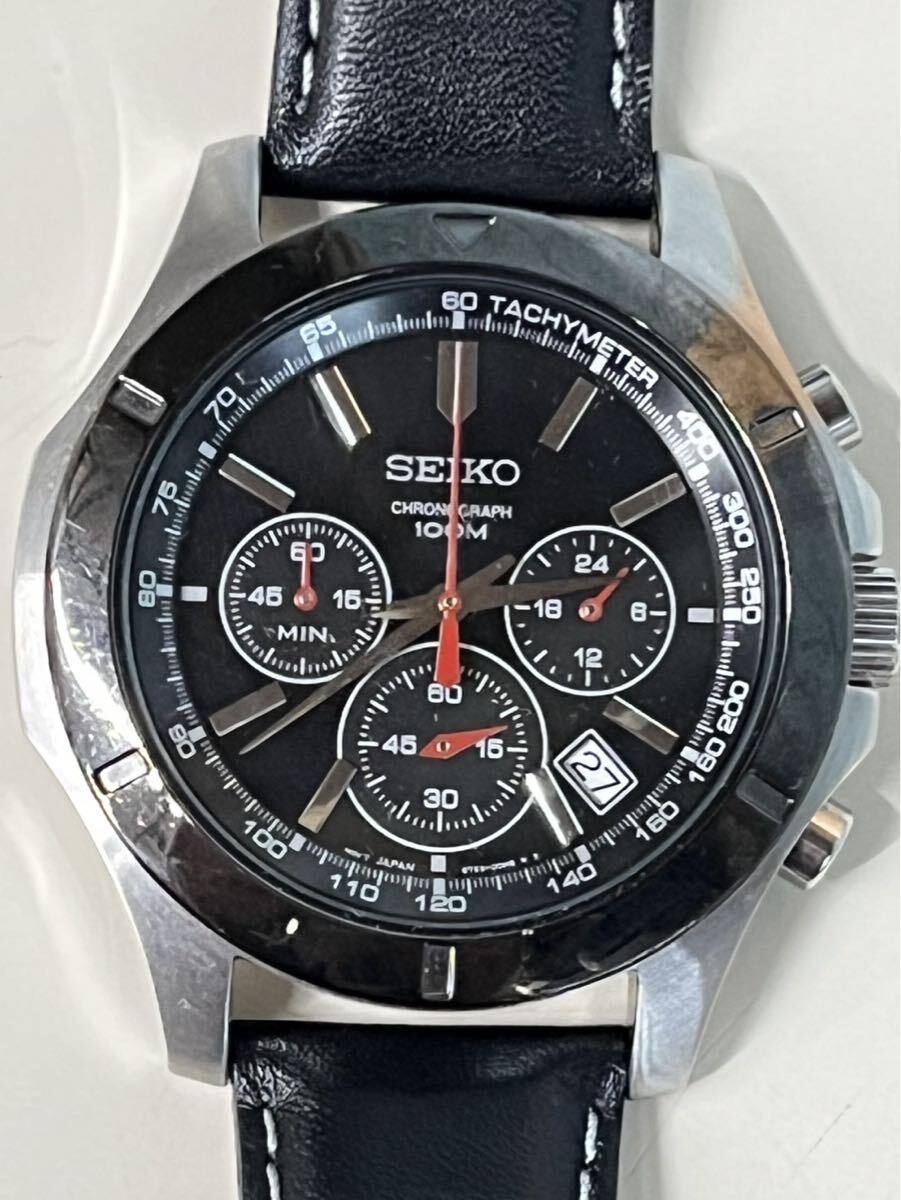 SEIKO セイコー 腕時計 6T63-00G0 動作未確認　中古現状品　(60s)B-1