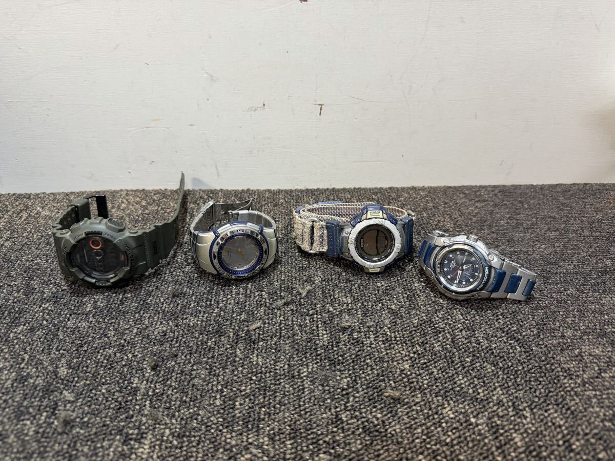 CASIO 腕時計 4本まとめ G-SHOCK GD-100MS / MT-G GC-2000M / WVX-100J / PRT-35 ジャンク 不動品