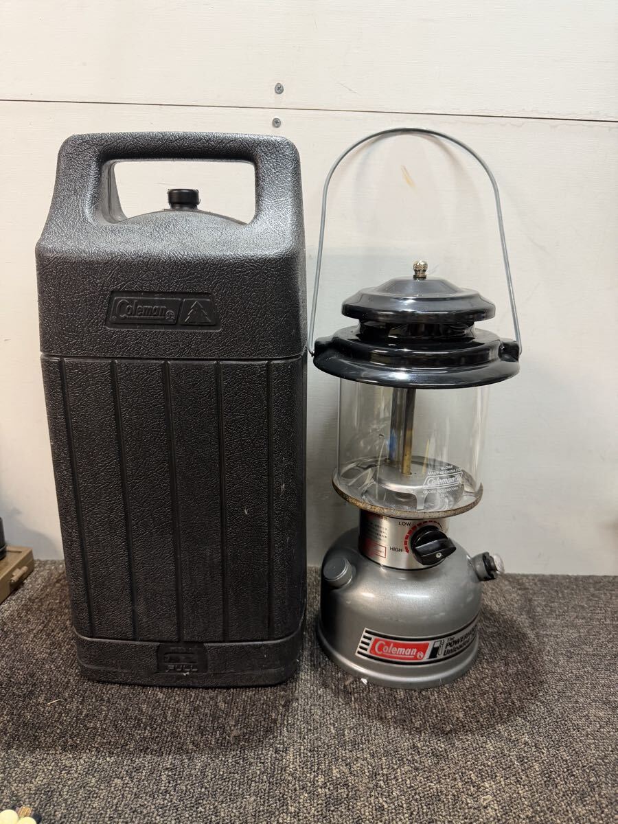 Coleman コールマン THE POWERHOUSE 295 ツーマントルランタン ケース付 点火確認済 現状品