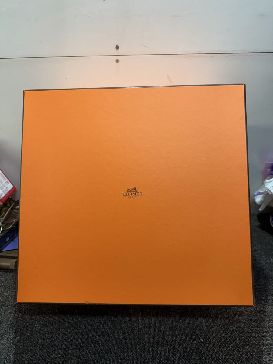 HERMES エルメス 空箱 オレンジボックス 保存箱 約41.5×39.5×22.5cm 大型 BOX バーキン35等