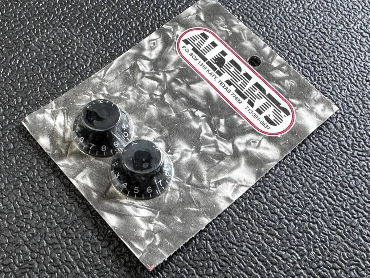 スピードノブ エレキギター ツマミ PK144 Allparts ハットノブ（2個セット）、ブラック