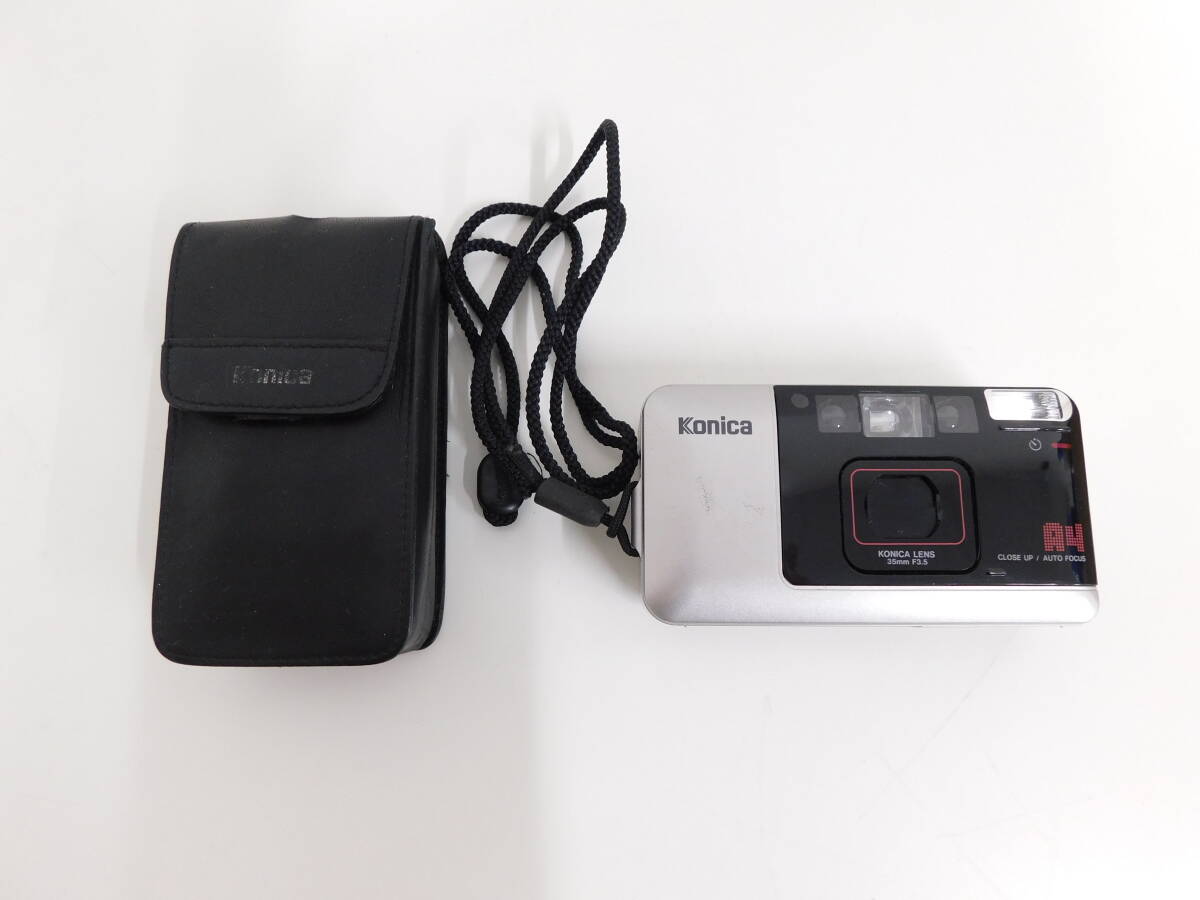 コニカ Konica BIG mini A4 ビックミニ コンパクトフィルムカメラ 35mm F3.5 ケース付き ジャンク 現状品 激安1円スタート
