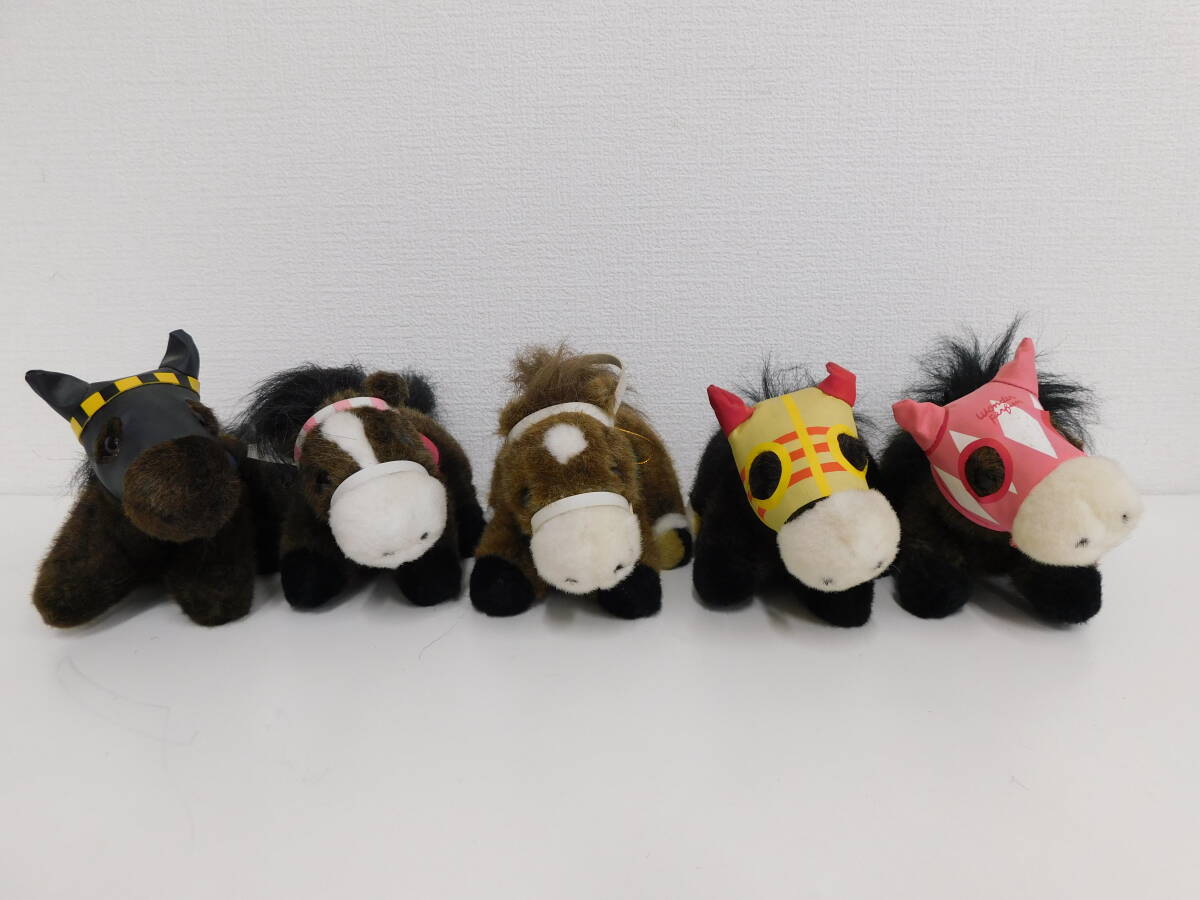 非売品 5種 ぬいぐるみ 競馬 スーパーホースCセット AVANTI サクラローレル ライスシャワー 他 バンダイ 現状品 激安1円スタート