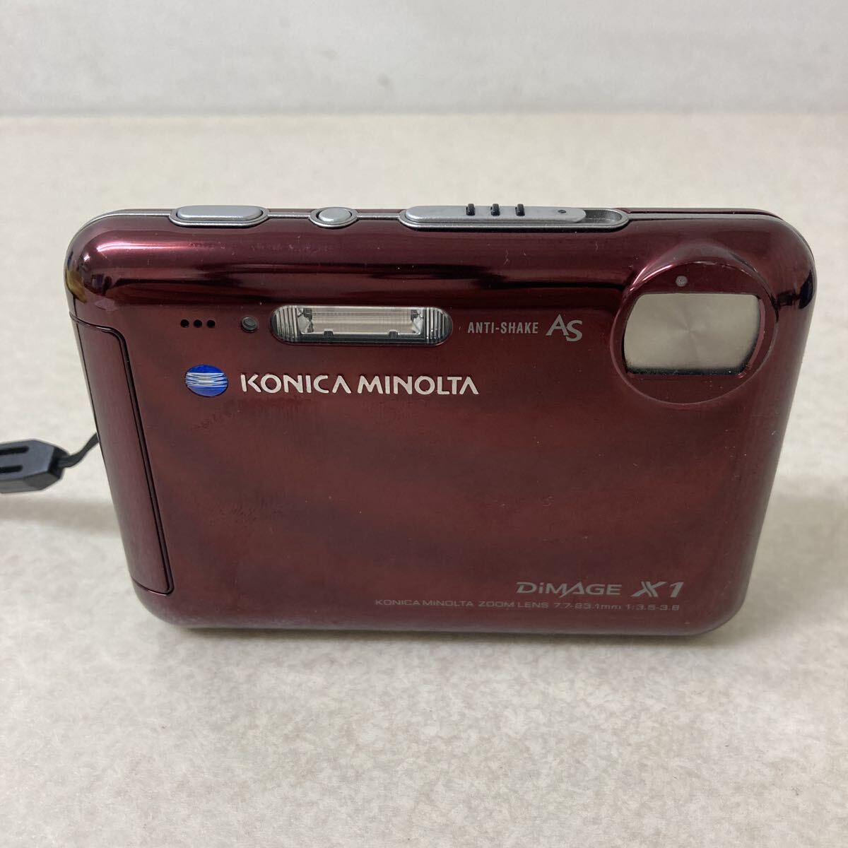 0805B5 KONICA MINOLTA コニカミノルタ コンパクトデジタルカメラ DiMAGE X1 レッド 赤 デジカメ 動作確認済み