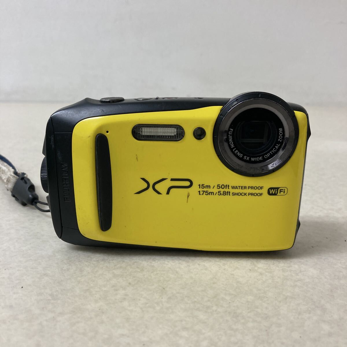 0805G5 FUJIFILM 富士フィルム コンパクトデジタルカメラ FinePix ファインピクス XP90 イエロー 黄 デジカメ 動作確認済み