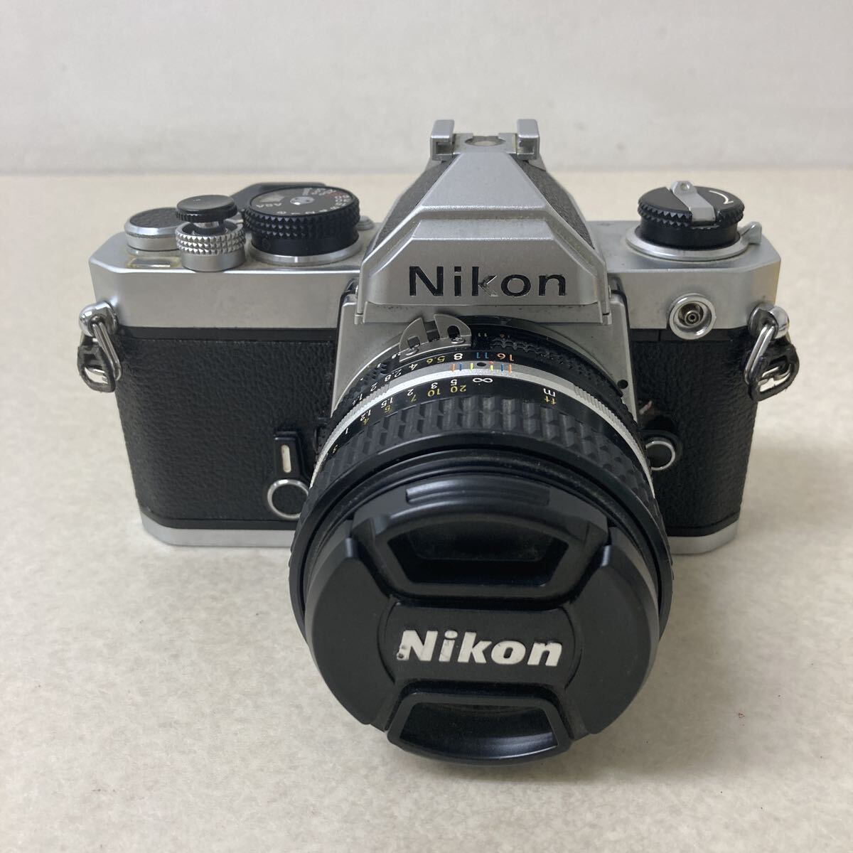 0805L5 Nikon ニコン 一眼レフ フィルムカメラ FM LENS レンズ NIKKOR 50mm 1:1.4 シャッター切れ確認済み