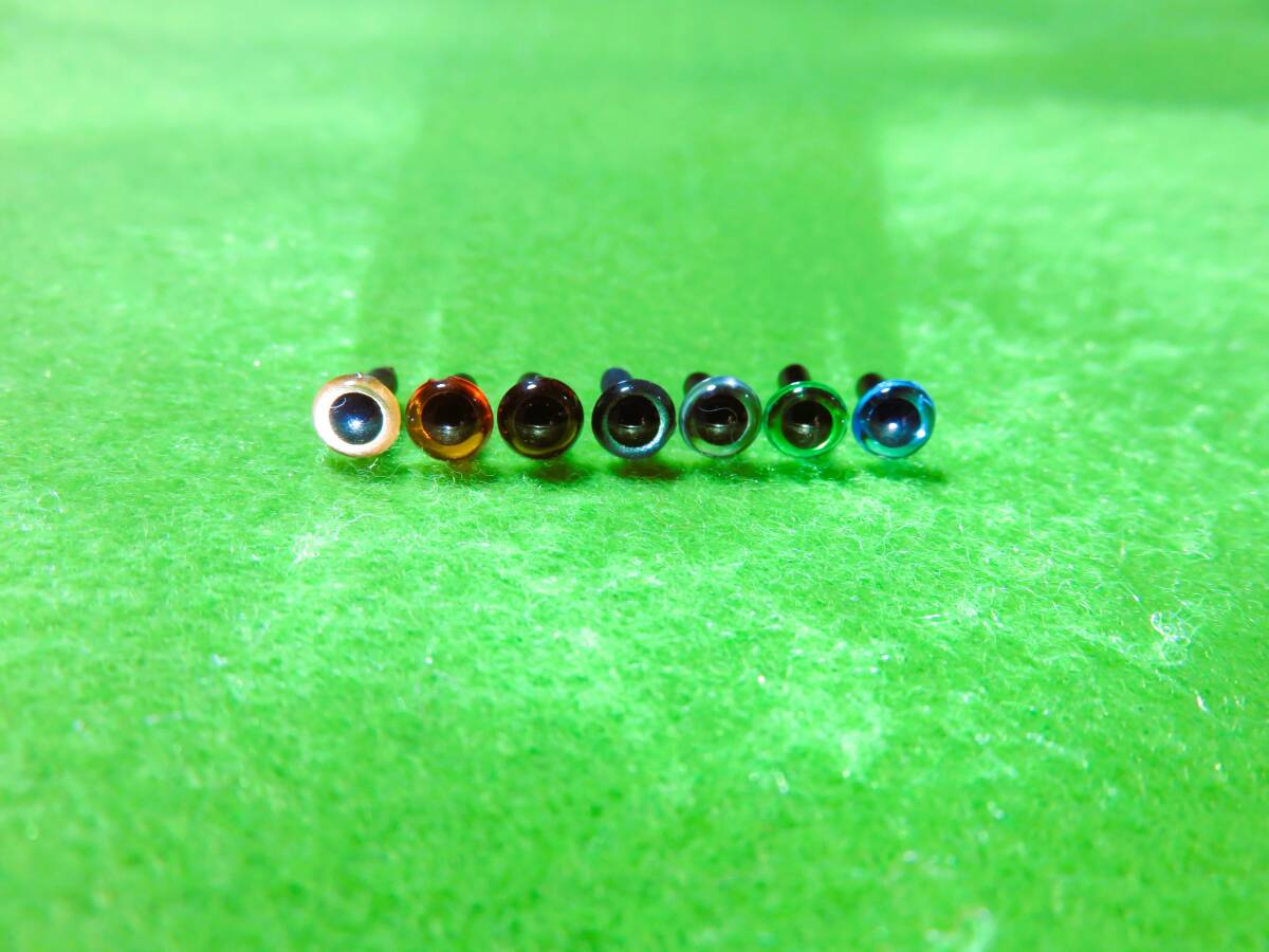 【◎クリスタルアイ◎4.5ｍｍ20個】☆ハンドメイドルアー エギ 自作 毛バリ ジグ 工作 羊毛フェルト あみぐるみ フィギュア 動物くりすたる
