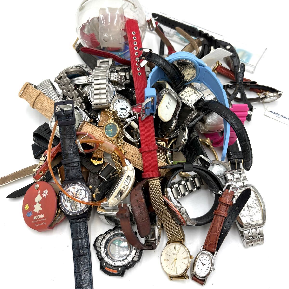 1円~ ③ ■ まとめ売り '豪華 約60点セット' GRAND JOUR CASIO swatch CK 等 腕時計 懐中時計 総重量 約4kg以上 部品取り ジャンク 卸売り