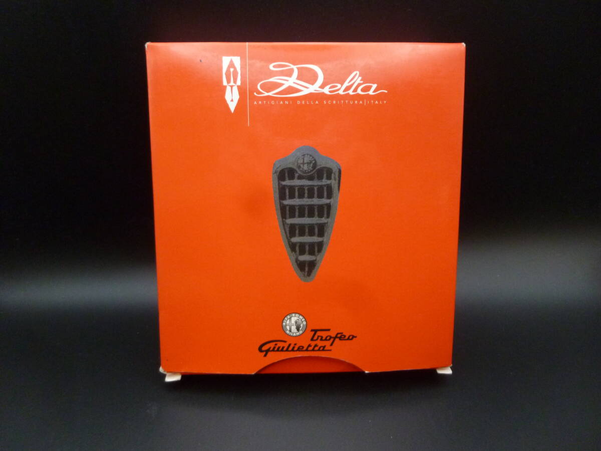 未使用品　Delta デルタ　「Trofeo Giulietta」純銀/アルファレッド　ペン先　18金ロジウムメッキ　太さ　F　