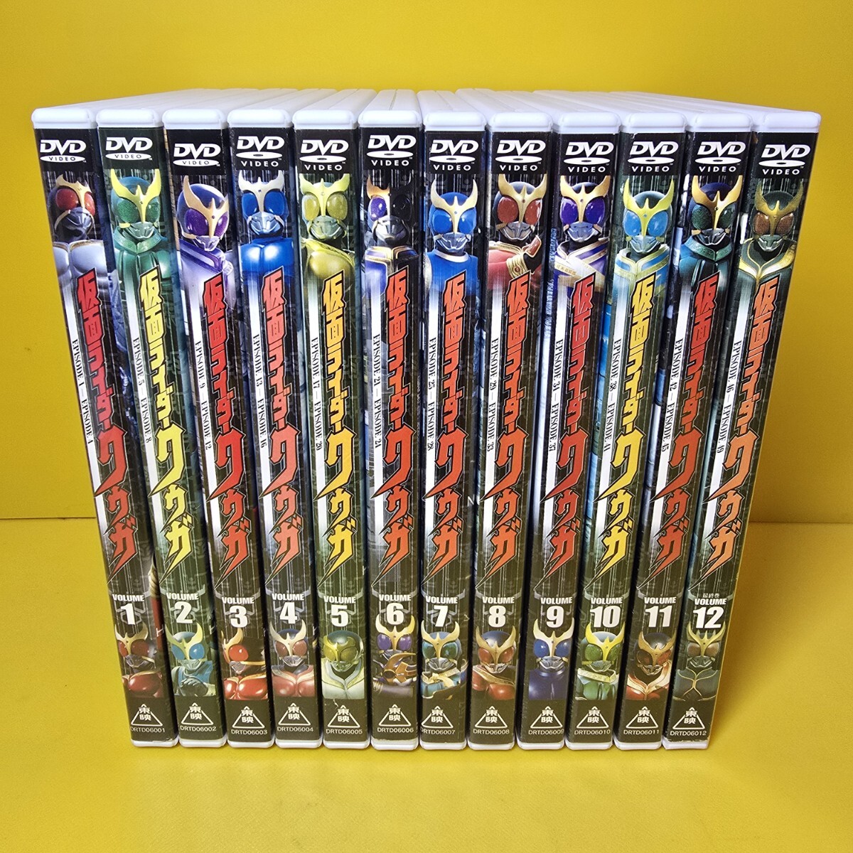新品ケース交換済み　「 仮面ライダー クウガ 」DVD全12巻 セット
