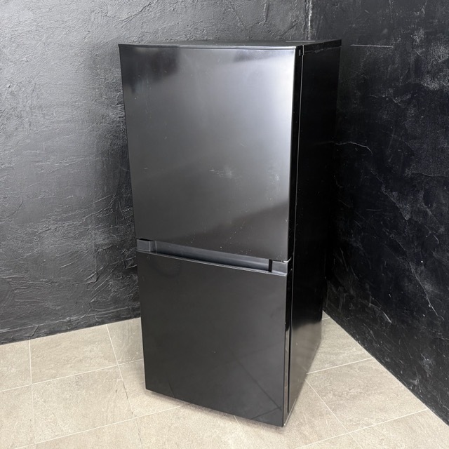 送料無料 ノンフロン冷凍冷蔵庫【中古】動作保証 Haier ハイアール OBBR-121A 2024年製 右開き ブラック 2ドア冷蔵庫 ブラック C/517832
