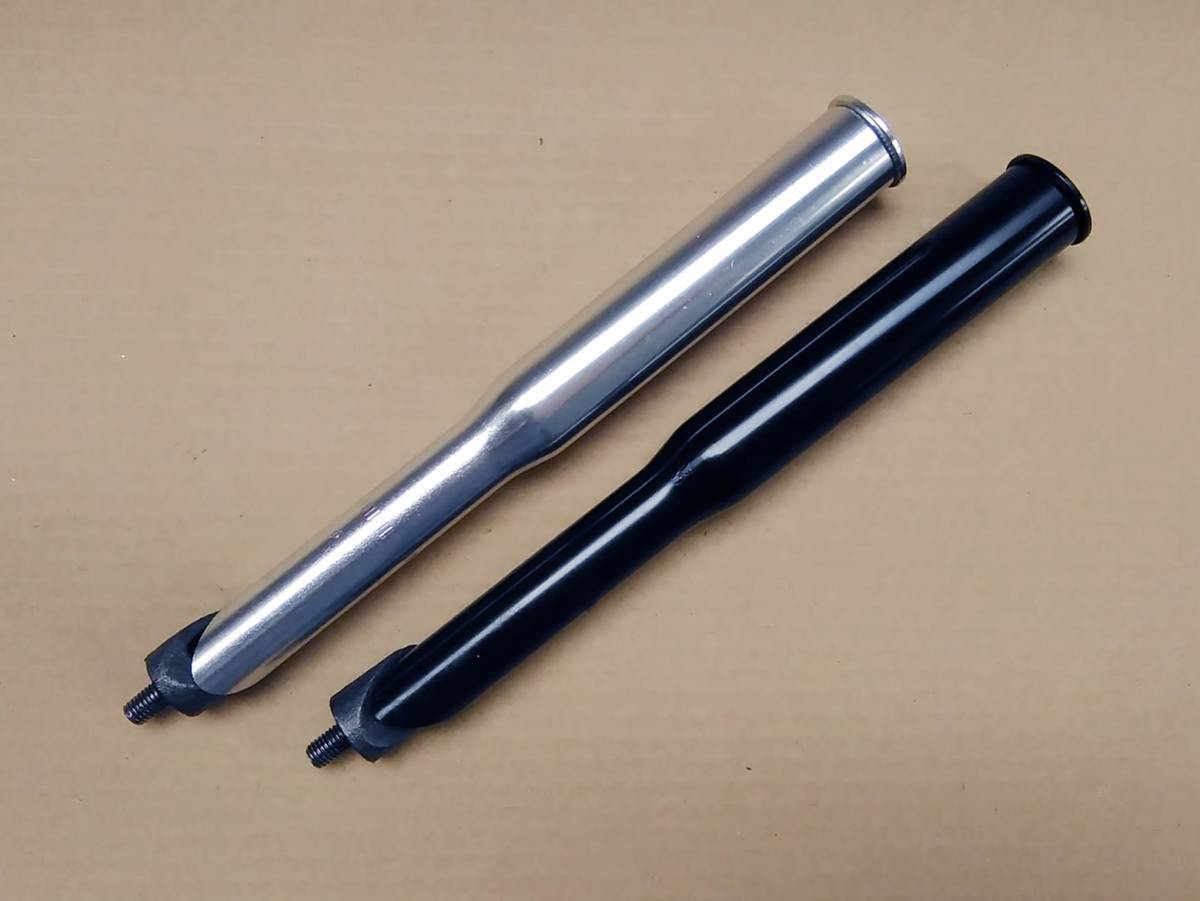 1インチ スレッドステム アヘッドコンバーター アルミロングポスト(突き出し:140~175mm）（銀か黒で選択） 大阪発