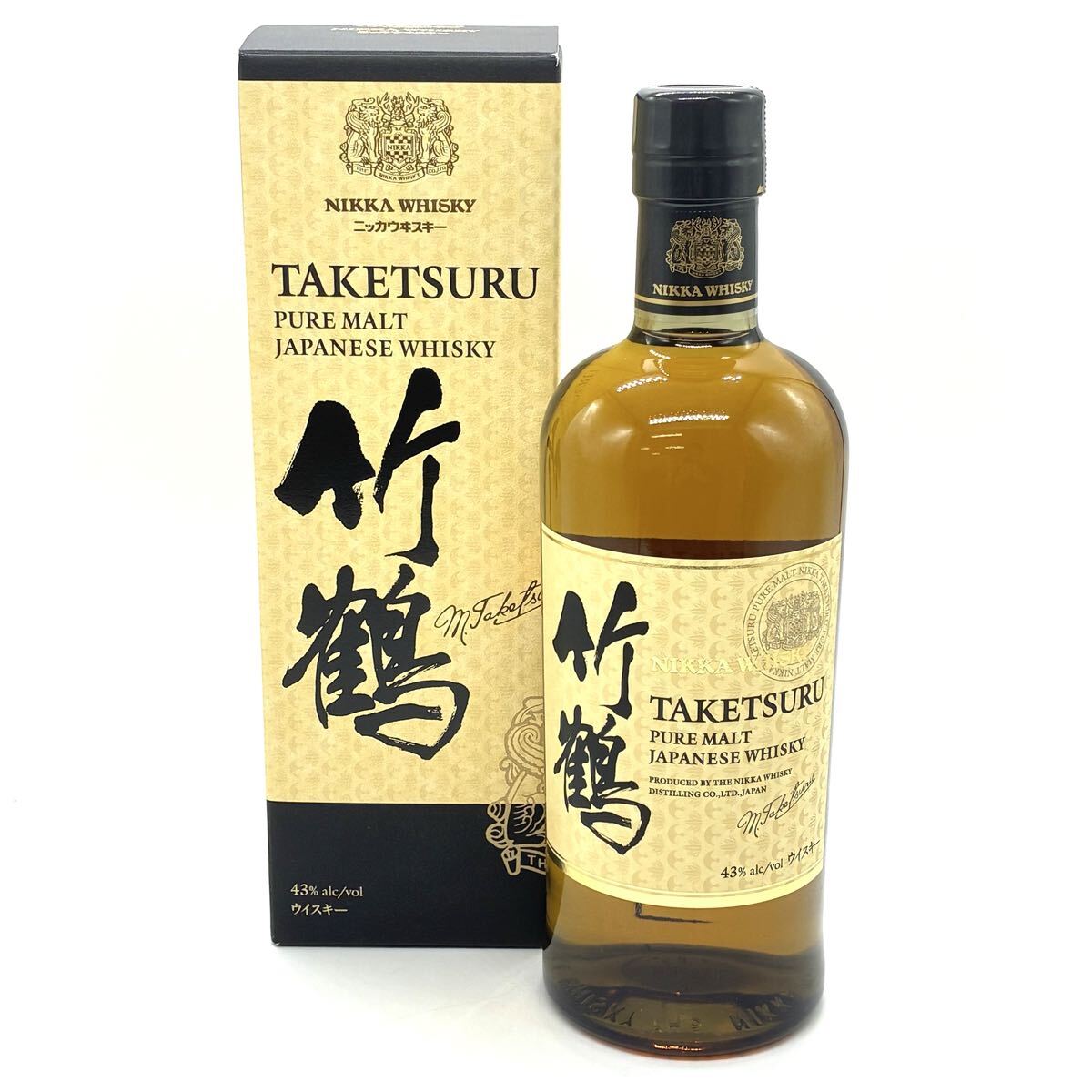 【未開栓】☆ ウイスキー ニッカ 竹鶴 ピュアモルト 700ml 43％ ☆ TAKETSURU PURE MALT JAPANESE WHISKY／お酒／箱付き