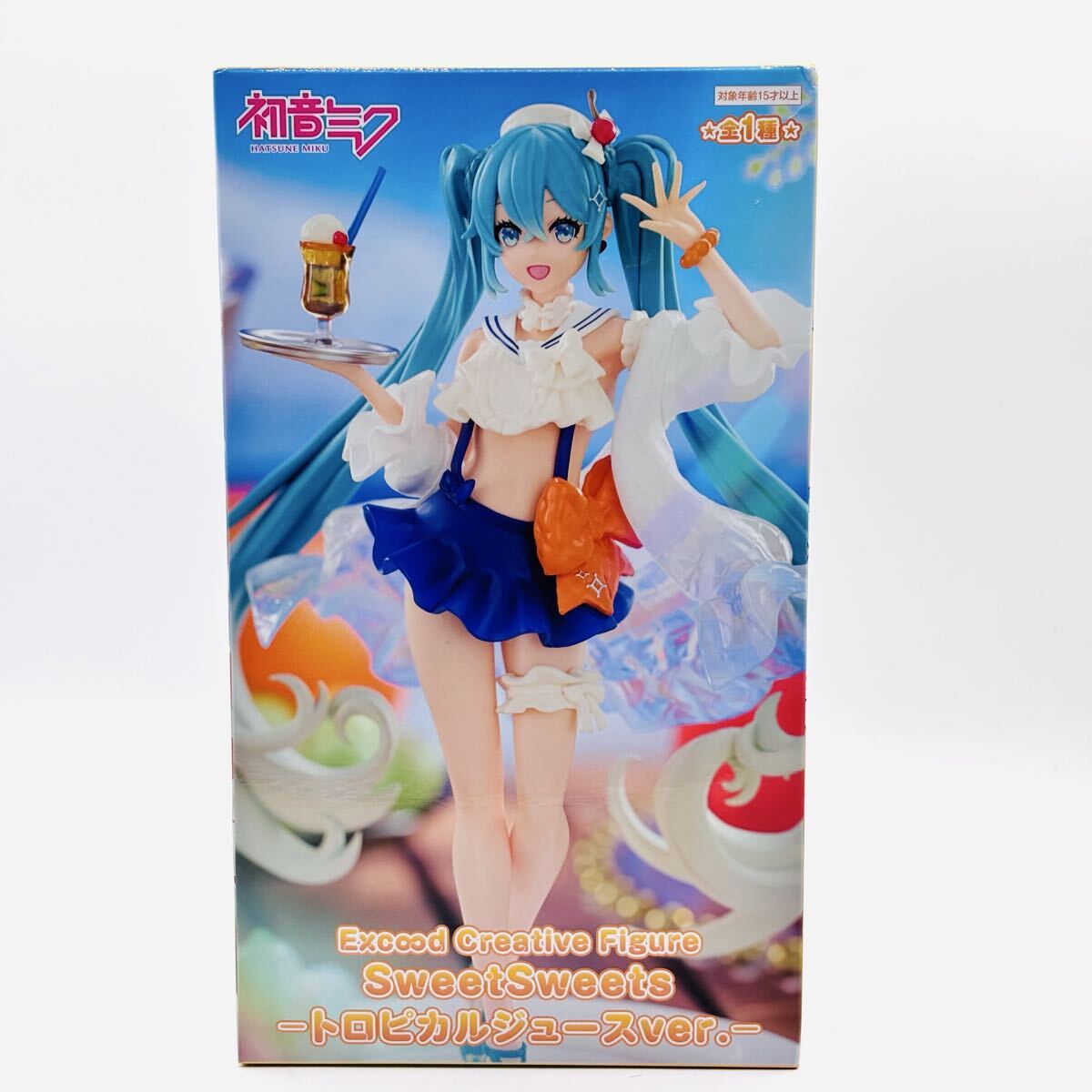 【開封済み未使用品】☆ 初音ミク Excood Creative Figure SweetSweets トロピカルジュースVer. フィギュア ☆ プライズ / ボカロ / ホビー