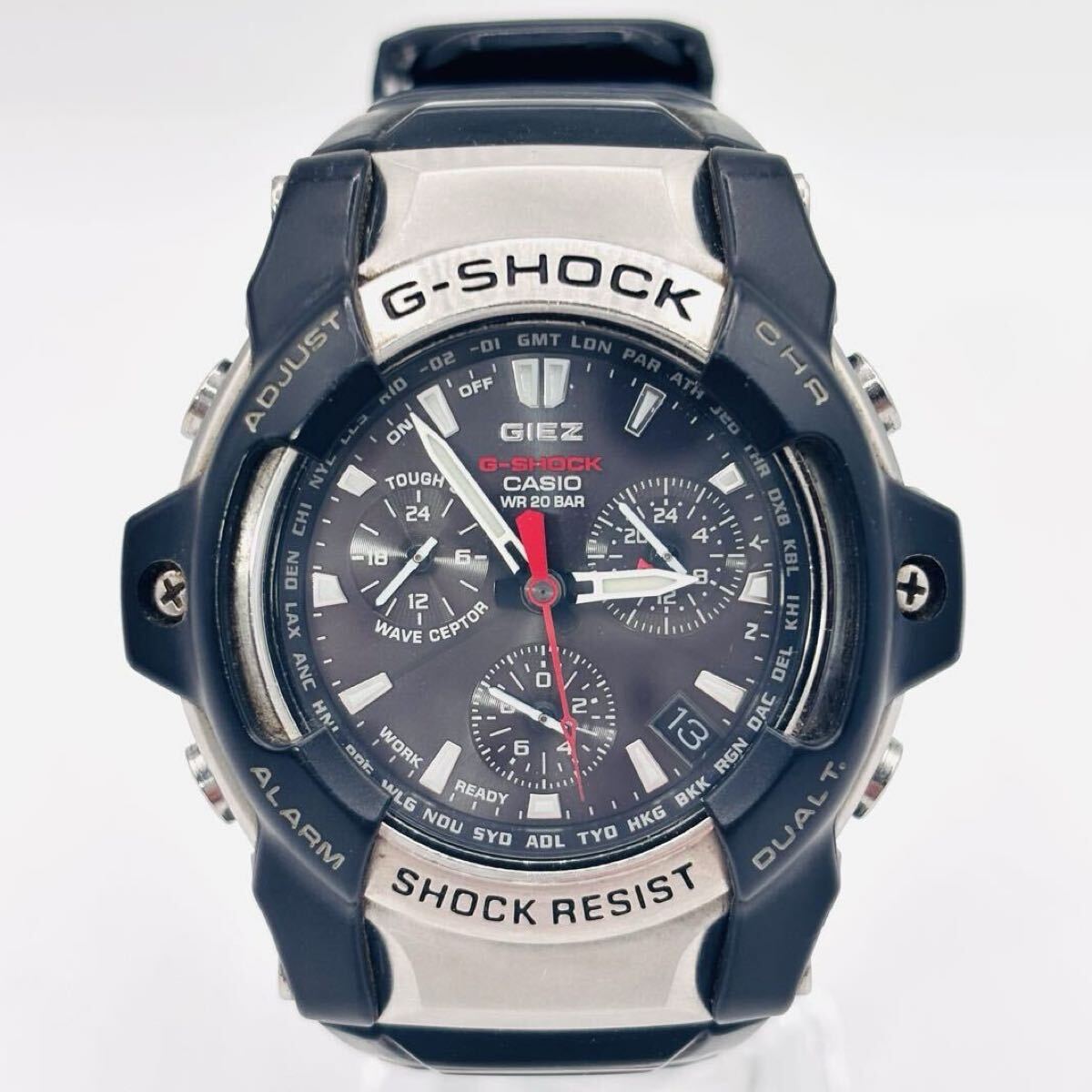 【オススメ】☆ CASIO G-SHOCK ジーショック GIEZ GS-1000J-1AJF 電波ソーラー ☆ 稼働品 / カシオ / メンズ腕時計 / 黒文字盤 / 中古品