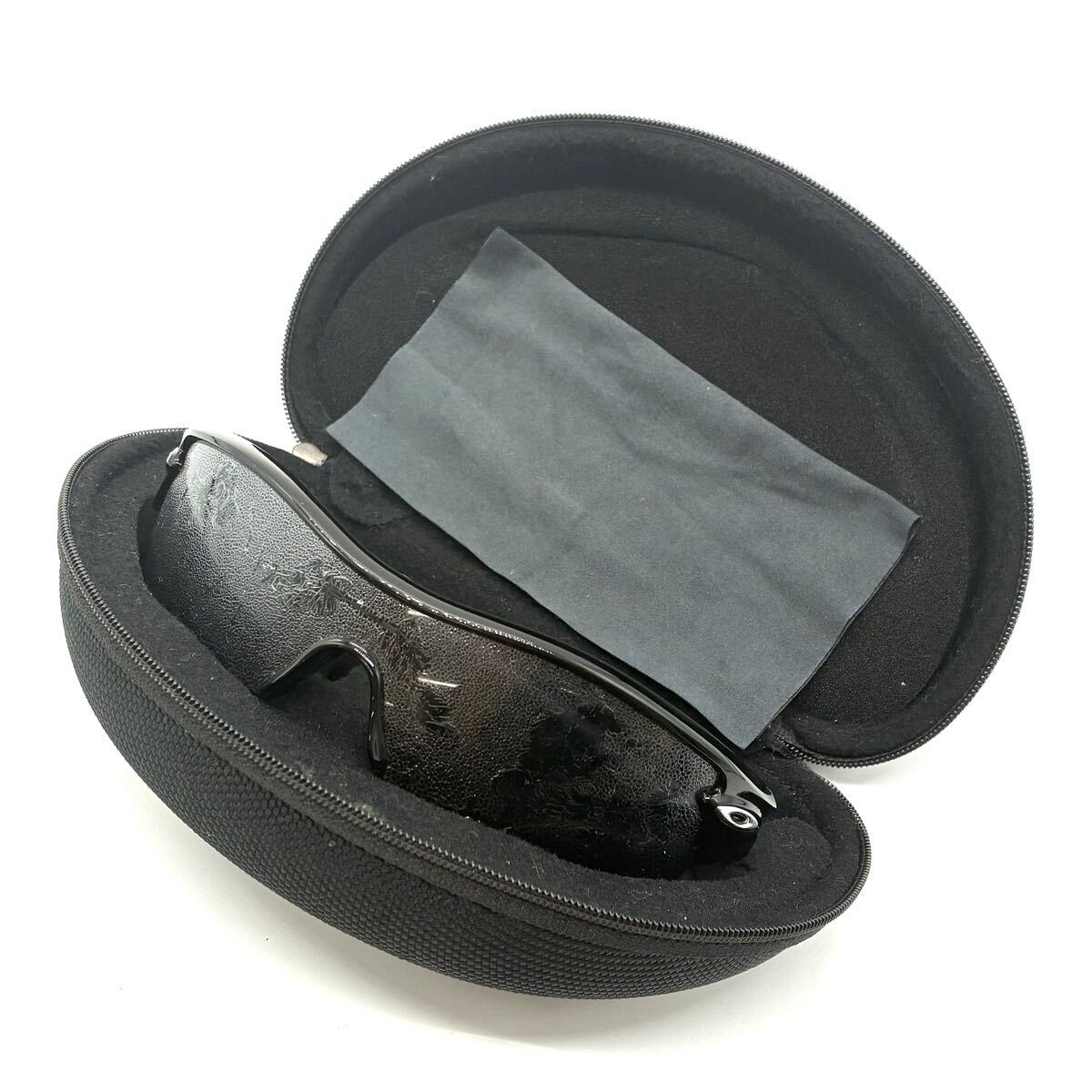 【ジャンク品】☆ OAKLEY オークリー RADAR レーダー 09-670 136 スポーツサングラス ブラック ☆ スポーツ用／野球／ゴルフ／ランニング