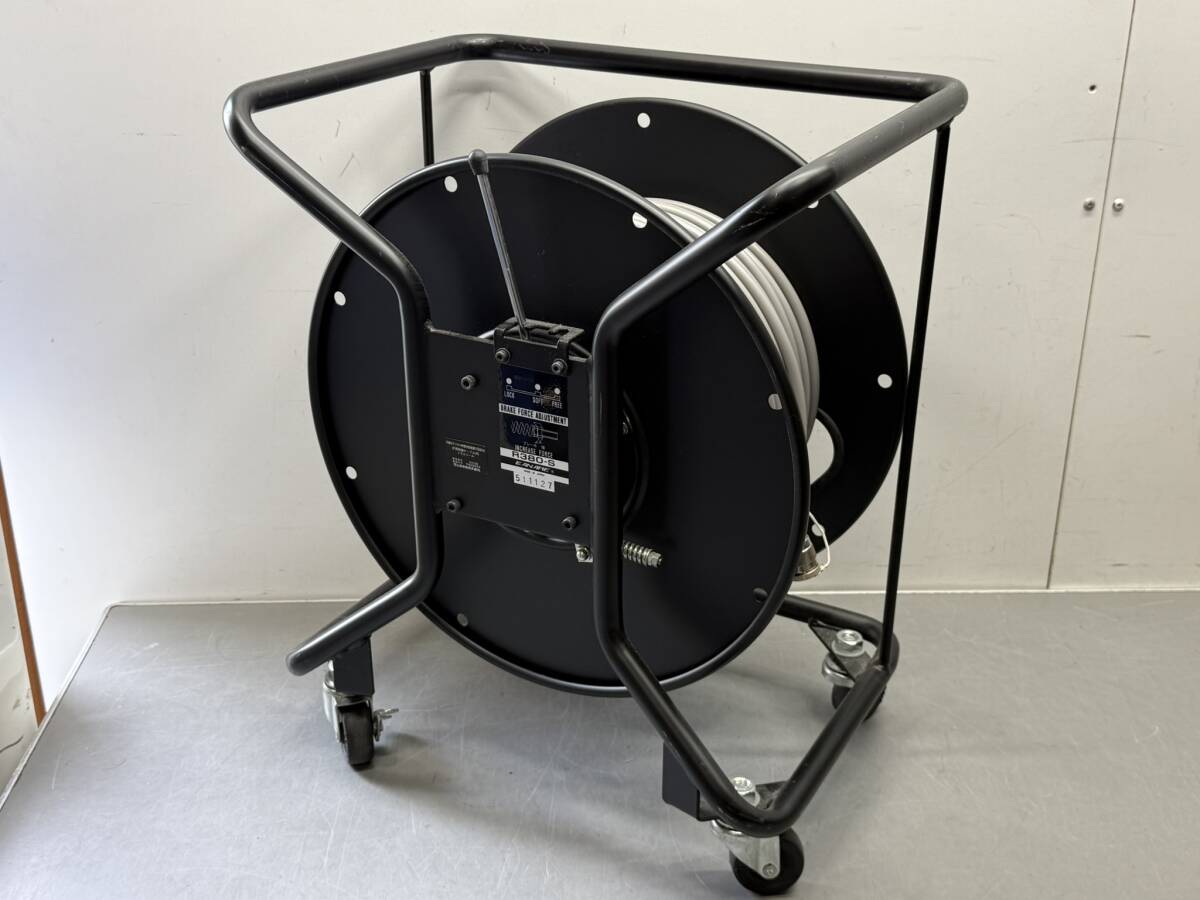 CANARE 5D2W 100m 両端Nコネクタオスつき・ケーブルドラム CANARE R380-S 程度良好 