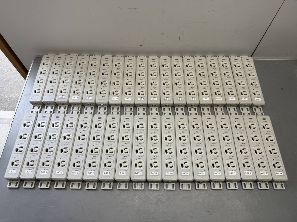 明工社 OA抜け止めタイプ、接地2Pタップ 中古品 36個セット、ケーブル切断 見た目キレイ 現状渡し