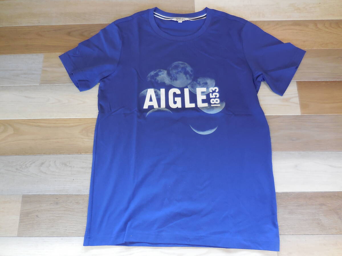 現状品 AIGLE 1853Ｔシャツ Ｓサイズ 白い汚れ有 激安1円スタート A