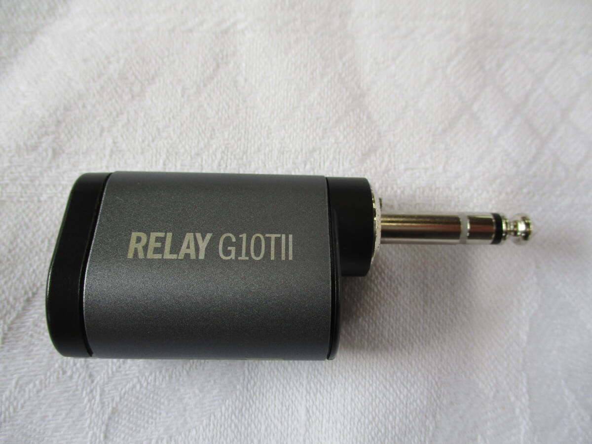 現状品 通電のみ確認済 RELAY G10TⅡ ギター・ベース用ワイヤレストランスミッター プラグにボタン有 激安1円スタート D-40